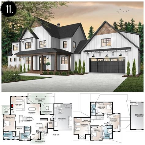 ranch homes with metal roofs house plans|Modern Farmhouse Floor Plans .